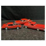 3 DIE-CAST REPLICA CLASSIC CARS 1955 CHRYSLER