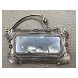 Large Antique Brooch with Moss Agate 61.42g total