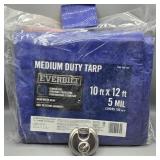 10 FT X 12 FT TARP NEW & LOCK WITH KEY