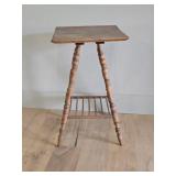 Unique Antique Petite Lamp Table