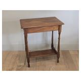 Small Antique Mahogany Lamp Table
