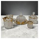EAPG Glass w/ Gold Trim