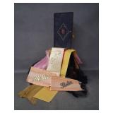 Antique Funeral Mourning Ribbons in Box - Macabre