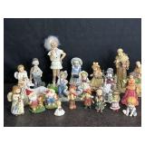 FIGURINES OF CHILDREN, GNOMES, ANGELS, PRIESTS &