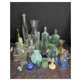 BOTTLES, VASES & OTHER GLASS COLLECTION