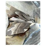 Stones/ Rocks in Black Case Labeled Arrowhead