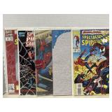 5 Marvel Comics Spider-Man Stickers shown are