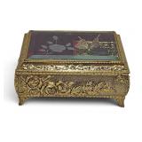 Taj Import Music Box Jewelry Box Butterfly Moves