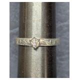 Sterling silver & Diamond Chip Rings, Women
