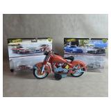 Vtg Xonex Harley Davidson Friction Tin Toy