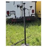 Outdoor Lamp Post w/ Plant Hanger