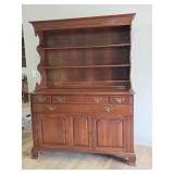 Vintage Solid Cherry Hutch by Willett
