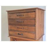 Antique Pine Drawer Divider / Hardware Cabinet
