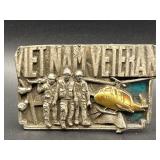 VINTAGE VIETNAM VETERAN BELT BUCKLE BY BERGAMOT
