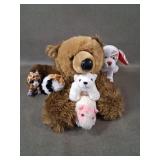 Large Grizzly Bear & Polar Cub + Plush Toy