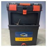 Bob Villa Rolling Tool Organizer w/ Contents