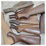 Lot of Misc. Wood Butt Stocks w/ S&W 916