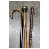 3 Walking Canes 32 - 34 - 50 Inches in Length