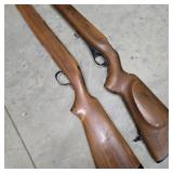 Pair of Wood Rifle Stocks w/ Trigger Guards