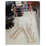 3- DRYING RACKS POTS PANS TOWELS