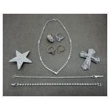 Rhinestones Bling Rings, Bracelets, Pendant,