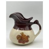 VINTAGE McCOY WATER PITCHER W/ FRUIT FESTIVAL