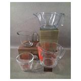 Vintage Pyrex Glass Measuring Cups +