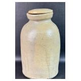 Crock Jar w/ Lid Has Damage