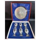 Leonard SilverPlate Sweet Wine/ Cordial Set