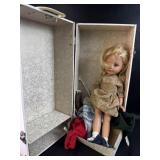 VTG Doll Trunk w/ Doll & Clothes Trunk Measures