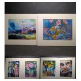 6 Impressionistic Art Prints by W. J. Logan