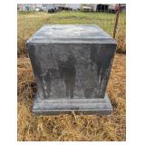 Concrete Over Fiberglass Plith