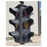 Vintage Lighted 4-Way Traffic Light