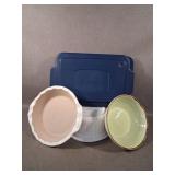 Mixed Vntg Bake & Serve ware