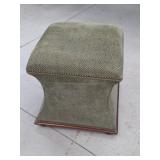 Modern Green Upholstered Ottoman