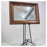 Large Framed Wall Mirror & Easel