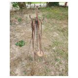 Wrought Iron Fireplace Tool Stand