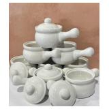 Lot of 8 White Vintage French Onion Soup8