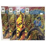 4 Valiant ShadowMan Comics all No. 0Stickers