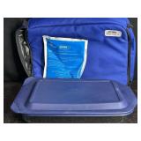PYREX 3 QT. CASSEROLE BAKING DISH W/ RUBBER LID,