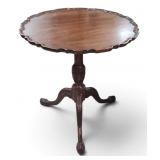 Chippendale Wine Table Rotating Top Claw Foot