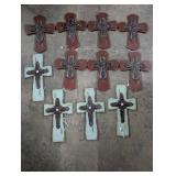 Box Lot- Wall Crosses, Some Missing Jewels