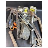 Tool Lot w/ Hammers/ Tape Measures ++