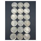 18 BUFFALO NICKELS