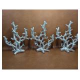 NOS Silver Faux Coral Sculpture