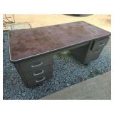 Vtg Metal Desk