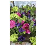 Faux Hydrangea & Roses, Faux Flowers, Bulk Box