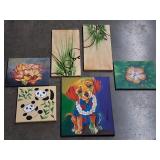Colorful Dog Portrait & Assorted Canvas Original