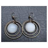 VTG Gold Filled w/ MOP Pierced Earrings