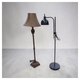 Two Modern Floor Lamps
